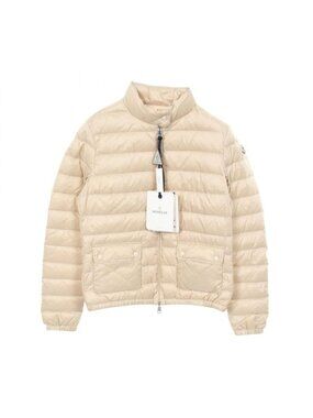 Moncler Down Jacket Lans Cream Nylon